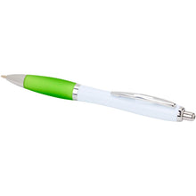 Load image into Gallery viewer, Nash recycled plastic ballpoint pen (blue ink) — Lime green (detail)