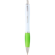 Load image into Gallery viewer, Nash recycled plastic ballpoint pen (blue ink) — Lime green