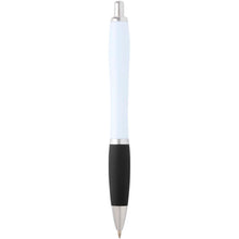 Load image into Gallery viewer, Nash recycled plastic ballpoint pen (blue ink) — Black (back)