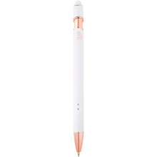 Load image into Gallery viewer, Nanna ballpoint pen with rose gold finish (blue ink) — White (back)