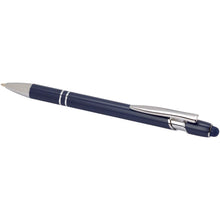 Load image into Gallery viewer, Kish ballpoint pen with silver finish (blue ink) — Navy (detail)