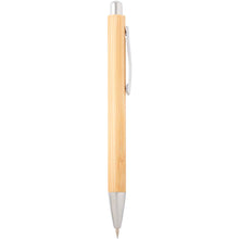 Load image into Gallery viewer, Oblys bamboo ballpoint pen and mechanical pencil set (black ink) — Natural (detail 2)