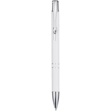 Load image into Gallery viewer, Moneta recycled aluminium ballpoint pen (blue ink) — White