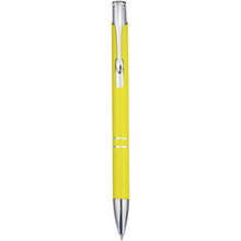 Load image into Gallery viewer, Moneta recycled aluminium ballpoint pen (blue ink) — Yellow