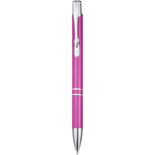 Load image into Gallery viewer, Moneta recycled aluminium ballpoint pen (blue ink) — Magenta