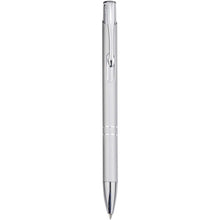 Load image into Gallery viewer, Moneta recycled aluminium ballpoint pen (blue ink) — Silver