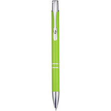 Load image into Gallery viewer, Moneta recycled aluminium ballpoint pen (blue ink) — Lime