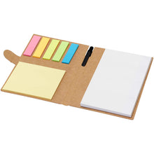 Load image into Gallery viewer, Swift sticky notes booklet with ballpoint pen (black ink) — Natural