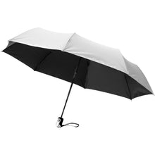 Load image into Gallery viewer, Alex 21.5" foldable auto open/close umbrella — Silver / Black