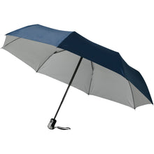 Load image into Gallery viewer, Alex 21.5" foldable auto open/close umbrella — Navy / Silver