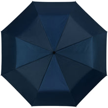 Load image into Gallery viewer, Alex 21.5" foldable auto open/close umbrella — Navy / Silver (front)