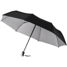 Load image into Gallery viewer, Alex 21.5" foldable auto open/close umbrella — Black / Silver