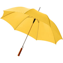 Load image into Gallery viewer, Lisa 23" auto open umbrella with wooden handle — Yellow