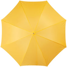 Load image into Gallery viewer, Lisa 23" auto open umbrella with wooden handle — Yellow (front)