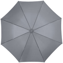 Load image into Gallery viewer, Lisa 23" auto open umbrella with wooden handle — Grey (front)
