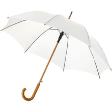 Load image into Gallery viewer, Kyle 23" auto open umbrella wooden shaft and handle — White