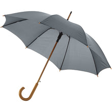 Load image into Gallery viewer, Kyle 23" auto open umbrella wooden shaft and handle — Grey