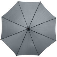 Load image into Gallery viewer, Kyle 23" auto open umbrella wooden shaft and handle — Grey (front)
