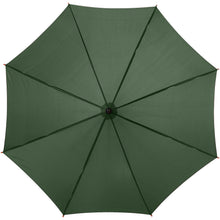 Load image into Gallery viewer, Kyle 23" auto open umbrella wooden shaft and handle — Forest green (front)