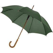 Load image into Gallery viewer, Kyle 23" auto open umbrella wooden shaft and handle — Forest green