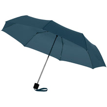 Load image into Gallery viewer, Ida 21.5" foldable umbrella — Hale Blue