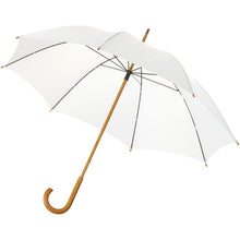 Load image into Gallery viewer, Jova 23" umbrella with wooden shaft and handle — White