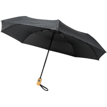 Load image into Gallery viewer, Bo 21" foldable auto open/close recycled PET umbrella — Black