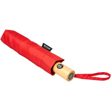 Load image into Gallery viewer, Bo 21" foldable auto open/close recycled PET umbrella — Red (detail)