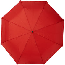 Load image into Gallery viewer, Bo 21" foldable auto open/close recycled PET umbrella — Red (front)