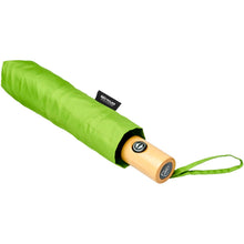 Load image into Gallery viewer, Bo 21" foldable auto open/close recycled PET umbrella — Lime (detail)