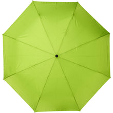 Load image into Gallery viewer, Bo 21" foldable auto open/close recycled PET umbrella — Lime (front)