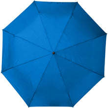 Load image into Gallery viewer, Bo 21" foldable auto open/close recycled PET umbrella — Process blue (front)