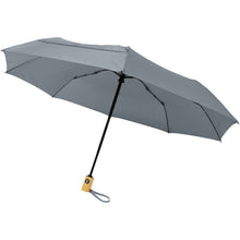 Load image into Gallery viewer, Bo 21" foldable auto open/close recycled PET umbrella — Grey