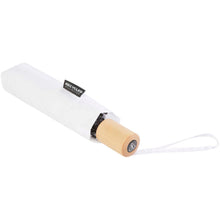Load image into Gallery viewer, Birgit 21'' foldable windproof recycled PET umbrella — White (detail 2)