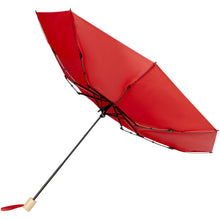 Load image into Gallery viewer, Birgit 21'' foldable windproof recycled PET umbrella — Red (detail)