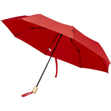 Load image into Gallery viewer, Birgit 21'' foldable windproof recycled PET umbrella — Red