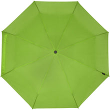 Load image into Gallery viewer, Birgit 21'' foldable windproof recycled PET umbrella — Lime green (front)