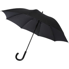 Load image into Gallery viewer, Fontana 23" auto open umbrella with carbon look and crooked handle — Black