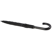Load image into Gallery viewer, Fontana 23" auto open umbrella with carbon look and crooked handle — Black (detail)