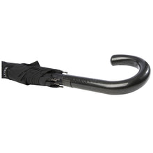 Load image into Gallery viewer, Fontana 23" auto open umbrella with carbon look and crooked handle — Black (detail 2)