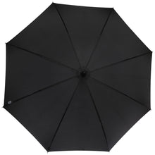 Load image into Gallery viewer, Fontana 23" auto open umbrella with carbon look and crooked handle — Black (front)