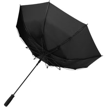 Load image into Gallery viewer, Niel 23" auto open recycled PET umbrella — Black (detail)