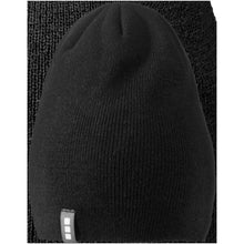 Load image into Gallery viewer, Level beanie — Black (back)