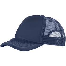 Load image into Gallery viewer, Trucker 5 panel 100 g/m2 cap — Navy / Navy