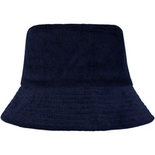Load image into Gallery viewer, Howson 280 g/m² recycled corduroy sun hat — Navy (back)