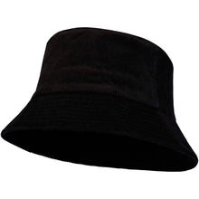 Load image into Gallery viewer, Howson 280 g/m² recycled corduroy sun hat — Black