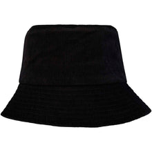 Load image into Gallery viewer, Howson 280 g/m² recycled corduroy sun hat — Black (front)