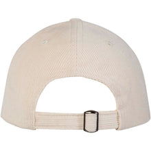 Load image into Gallery viewer, Hutton 6 panel 280 g/m² recycled corduroy cap — Sandstone (back)