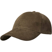 Load image into Gallery viewer, Hutton 6 panel 280 g/m² recycled corduroy cap — Forest green