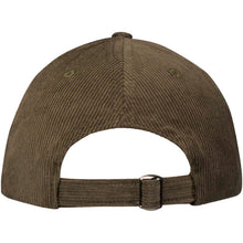 Load image into Gallery viewer, Hutton 6 panel 280 g/m² recycled corduroy cap — Forest green (back)